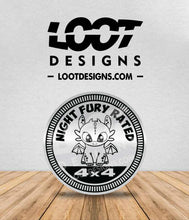 Load image into Gallery viewer, NIGHT / LIGHT FURY RATED Badge for Offroad Vehicle