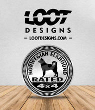 Load image into Gallery viewer, NORWEGIAN ELKHOUND Badge for Offroad Vehicle