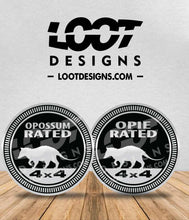 Load image into Gallery viewer, OPOSSUM RATED Badge for Offroad Vehicle