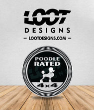 Load image into Gallery viewer, POODLE RATED Badge for Offroad Vehicle