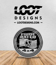 Load image into Gallery viewer, LESBIAN / PRIDE / ALLY RATED Badge for Offroad Vehicle