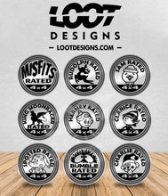 Load image into Gallery viewer, RUDOLPH (& MISFITS) RATED Badge for Offroad Vehicle