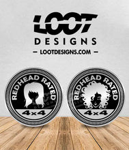 Load image into Gallery viewer, REDHEAD RATED Badge for Offroad Vehicle