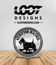 Load image into Gallery viewer, SCOTTISH RATED / SCOTTIE RATED Badge for Offroad Vehicle