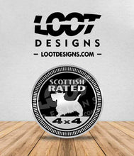 Load image into Gallery viewer, SCOTTISH RATED / SCOTTIE RATED Badge for Offroad Vehicle