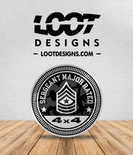 Load image into Gallery viewer, SERGEANT RATED (Major, Command, Staff) Badge for Offroad Vehicle