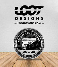 Load image into Gallery viewer, SHOOT LIKE A GIRL Badge for Offroad Vehicle