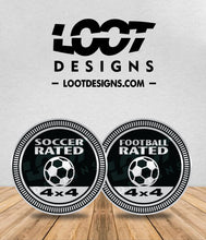 Load image into Gallery viewer, SOCCER RATED Badge for Offroad Vehicle