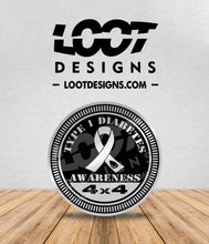 Load image into Gallery viewer, TYPE 1 DIABETES AWARENESS / DIABETIC DRIVER Badge for Offroad Vehicle