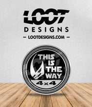 Load image into Gallery viewer, MANDALORIAN RATED Badge for Offroad Vehicle