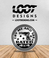 Load image into Gallery viewer, YOUR VEHICLE'S NAME RATED Badge for Offroad Vehicle