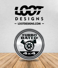 Load image into Gallery viewer, TURBO RATED Badge for Offroad Vehicle