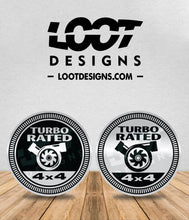 Load image into Gallery viewer, TURBO RATED Badge for Offroad Vehicle