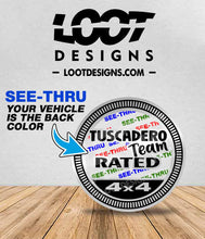 Load image into Gallery viewer, TUSCADERO TEAM RATED Badge for Offroad Vehicle