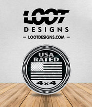 Load image into Gallery viewer, USA RATED Badge for Offroad Vehicle