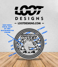Load image into Gallery viewer, UNICORN RATED Badge for Offroad Vehicle