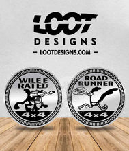 Load image into Gallery viewer, WILE E / ROAD RUNNER RATED Badge for Offroad Vehicle