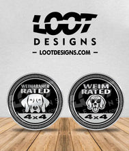 Load image into Gallery viewer, WEIMARANER / WEIM RATED Badge for Offroad Vehicle