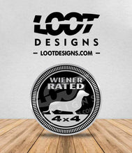Load image into Gallery viewer, DACHSHUND RATED Badge for Offroad Vehicle