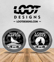Load image into Gallery viewer, WOLF RATED Badge for Offroad Vehicle