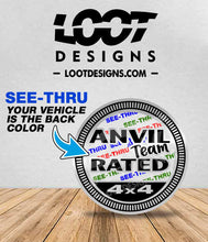 Load image into Gallery viewer, ANVIL TEAM RATED Badge for Offroad Vehicle