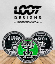 Load image into Gallery viewer, FROG RATED / Coqui Badge for Offroad Vehicle