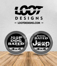 Load image into Gallery viewer, "PAWS" DOG RATED Badge for Offroad Vehicle