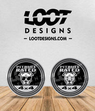 Load image into Gallery viewer, PITBULL RATED Badge for Offroad Vehicle