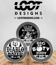 Load image into Gallery viewer, YOUR VEHICLE'S NAME RATED Badge for Offroad Vehicle