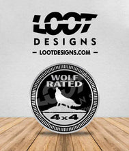 Load image into Gallery viewer, WOLF RATED Badge for Offroad Vehicle