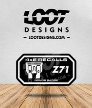 Load image into Gallery viewer, 4xE RECALLS Honor Badge for Offroad Vehicle