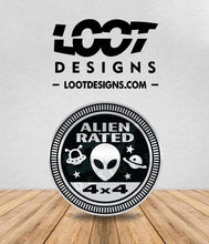 Load image into Gallery viewer, ALIEN RATED Badge for Offroad Vehicle
