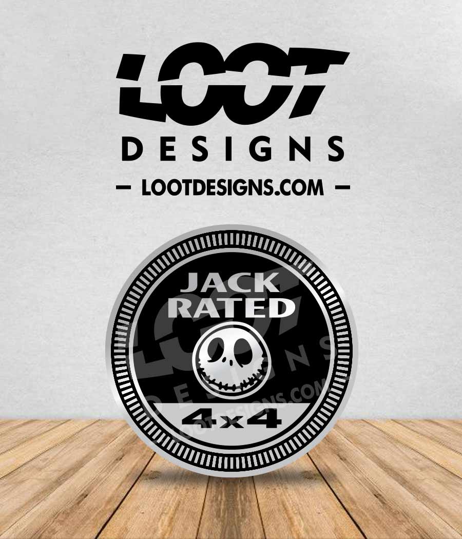 SALLY / JACK / OOGIE / ZERO RATED Badge for Offroad Vehicle – Loot Designs