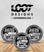 Load image into Gallery viewer, BATTLE RATED Badge for M35 / M37 / M1078 / M1079 Military Trucks