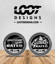 Load image into Gallery viewer, SNAZZBERRY RATED Badge for Offroad Vehicle