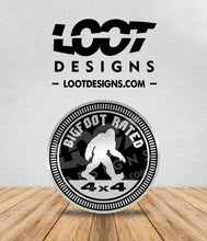 Load image into Gallery viewer, SASQUATCH / YETI / BIGFOOT RATED Badge for Offroad Vehicle