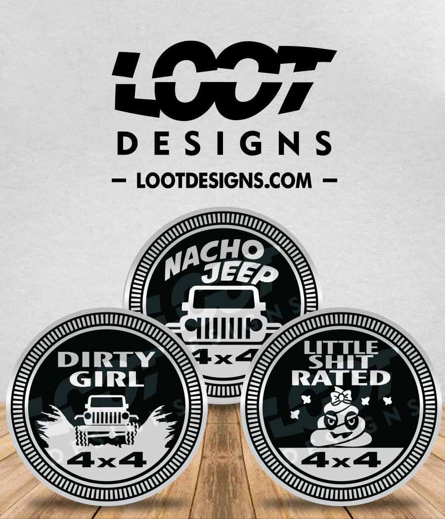 SALLY / JACK / OOGIE / ZERO RATED Badge for Offroad Vehicle – Loot Designs