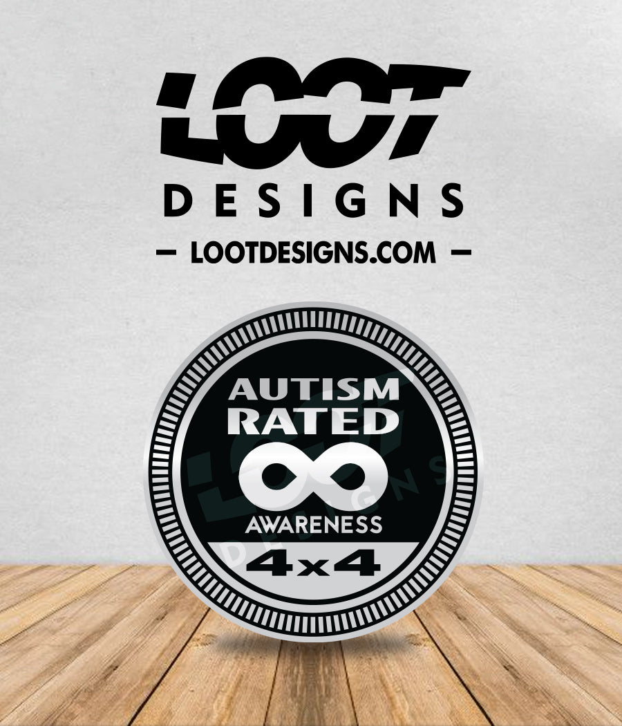 AUTISM / NEURODIVERSITY RATED Badge for Offroad Vehicle