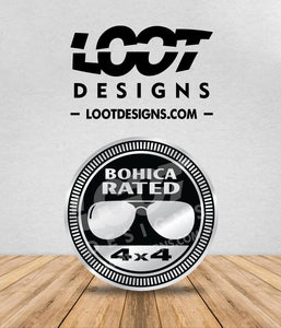 BOHICA RATED Badge for Offroad Vehicle