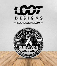 Load image into Gallery viewer, BREAST CANCER SURVIVOR Badge for Offroad Vehicle
