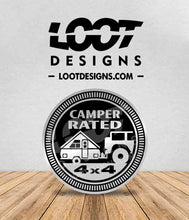 Load image into Gallery viewer, CAMPER RATED (A-Frame) Badge for Offroad Vehicle
