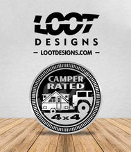 Load image into Gallery viewer, CAMPER RATED (A-Frame) Badge for Offroad Vehicle
