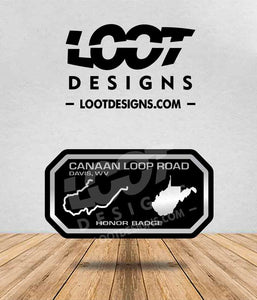 CANAAN LOOP ROAD (WV) Honor Badge for Offroad Vehicle