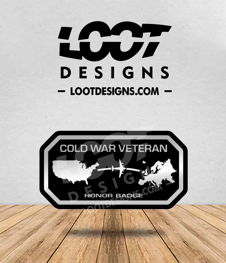COLD WAR VETERAN Honor Badge for Offroad Vehicle