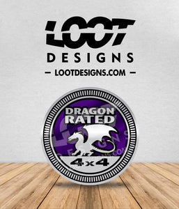 DRAGON RATED Badge for Offroad Vehicle