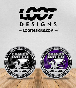 DRAGON RATED Badge for Offroad Vehicle