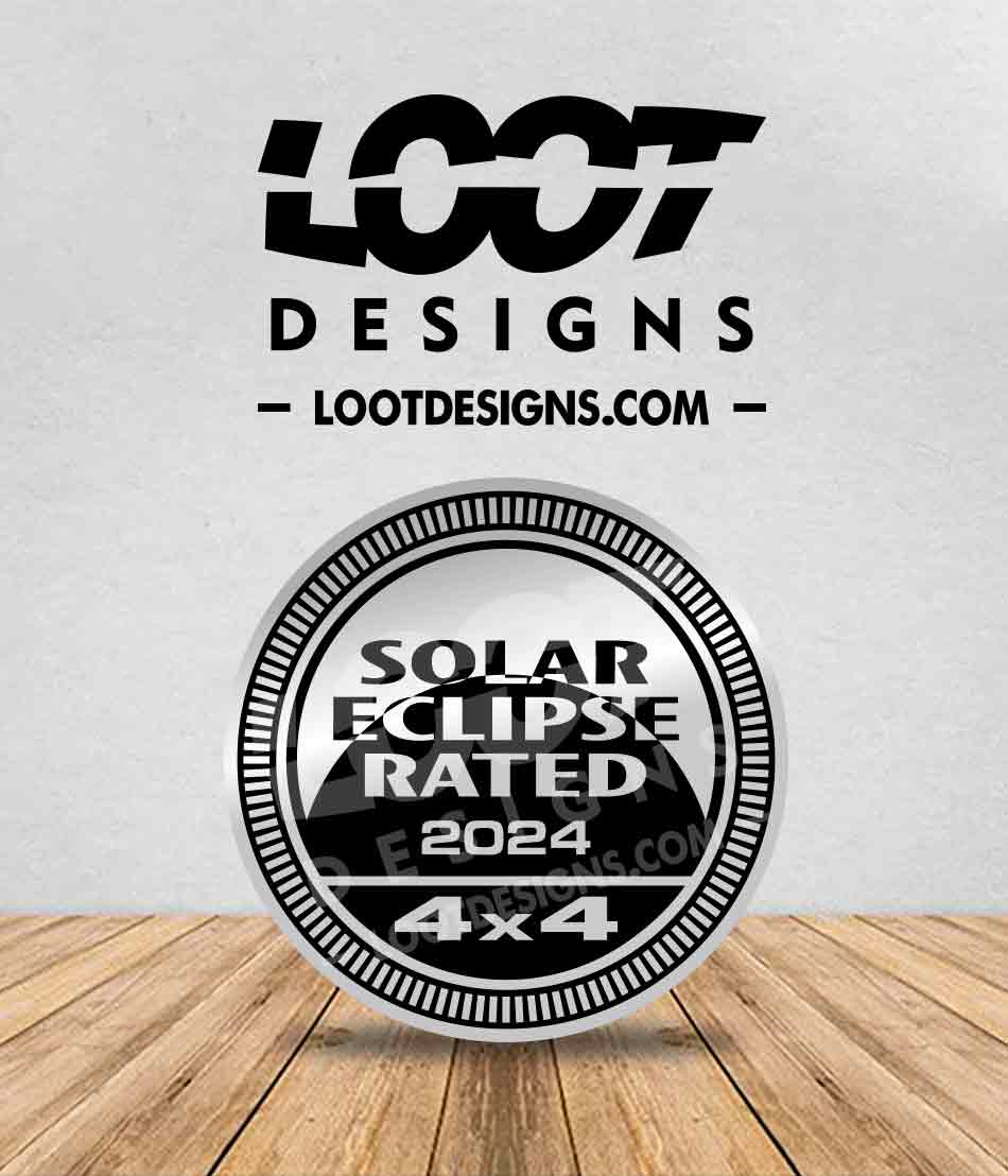 SOLAR ECLIPSE 2024 RATED Badge for Offroad Vehicle