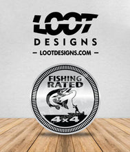 Load image into Gallery viewer, FISHING / FLY FISHING RATED Badge for Offroad Vehicle

