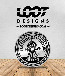 FLATWOODS MONSTER Badge for Offroad Vehicle