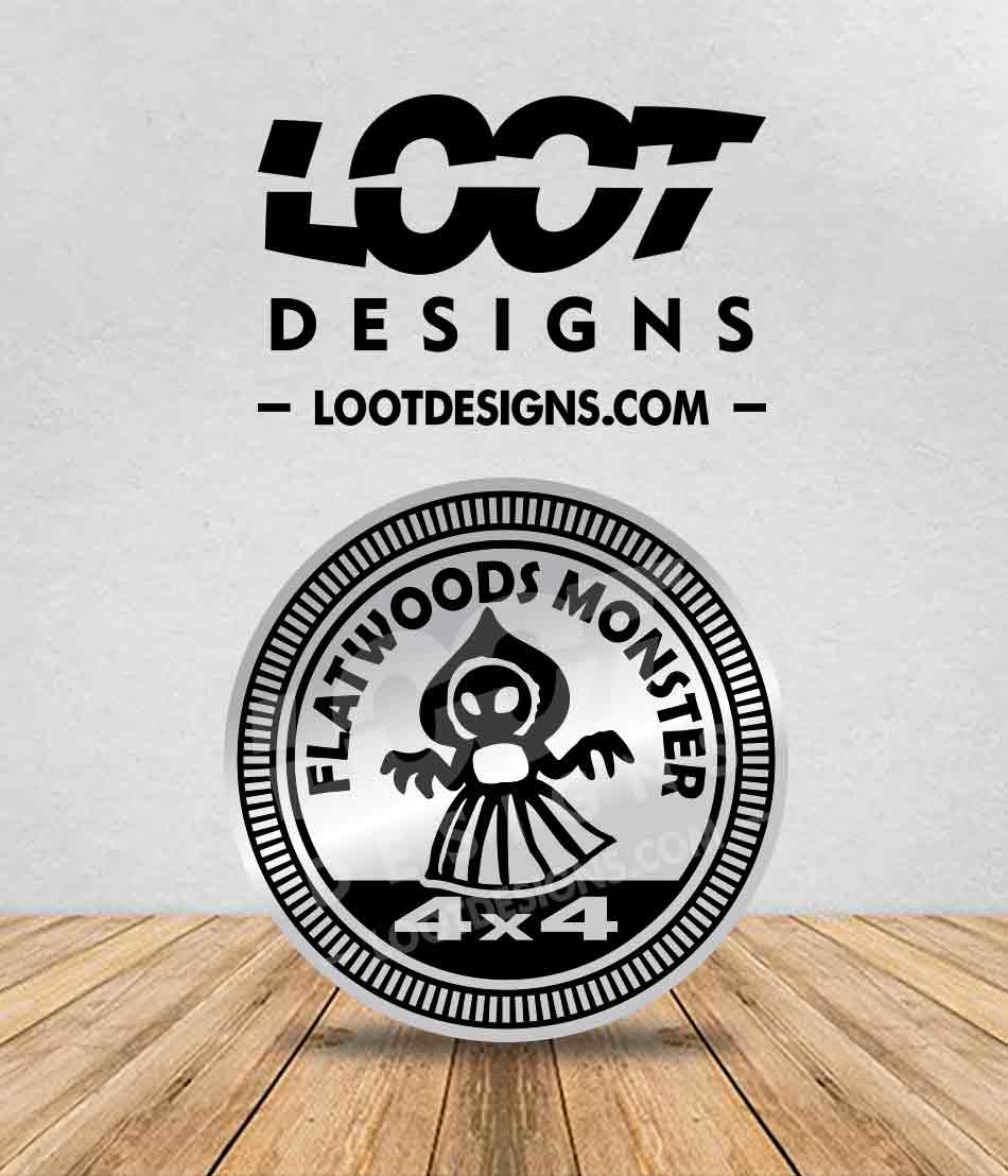FLATWOODS MONSTER Badge for Offroad Vehicle
